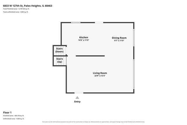 6833 W 127TH Street, Palos Heights, IL 60463