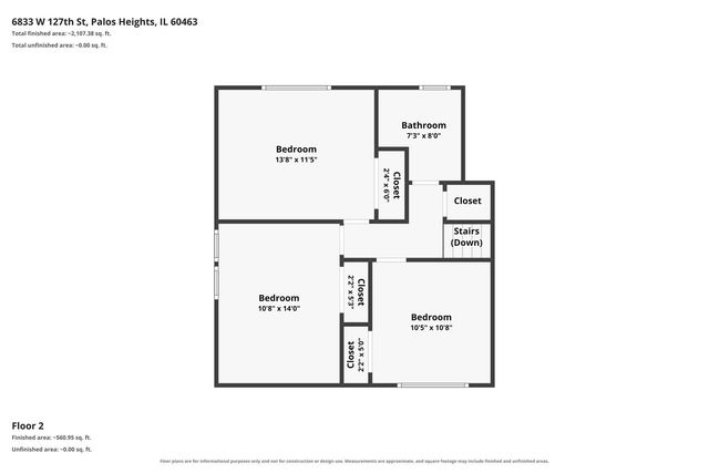 6833 W 127TH Street, Palos Heights, IL 60463