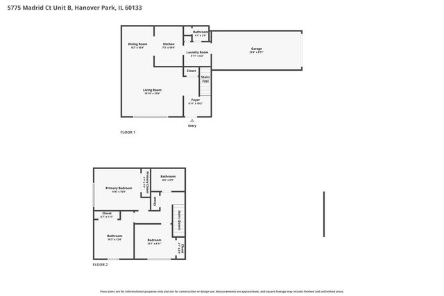 5775 Madrid Court B, Hanover Park, IL 60133