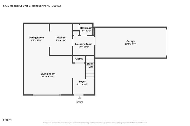 5775 Madrid Court B, Hanover Park, IL 60133
