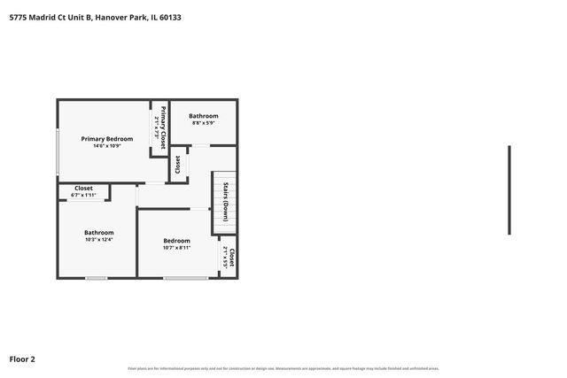 5775 Madrid Court B, Hanover Park, IL 60133