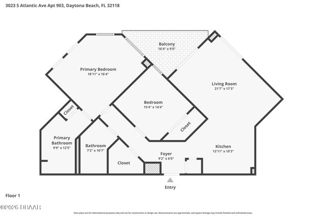 3023 S Atlantic Ave Apt 903, Daytona Beach Shores, FL 32118