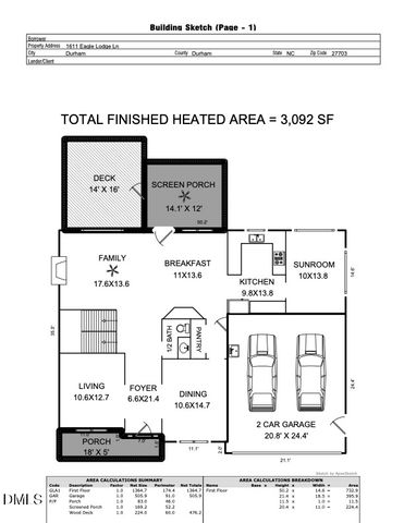 1611 Eagle Lodge Lane, Durham, NC 27703