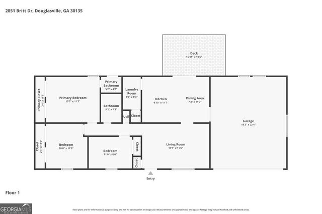 2851 Britt Drive, Douglasville, GA 30135