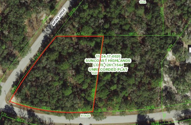 0 AKINS DRIVE, Spring Hill, FL 34610