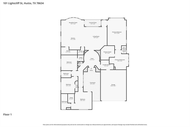 101 Lightcliff ST, Hutto, TX 78634