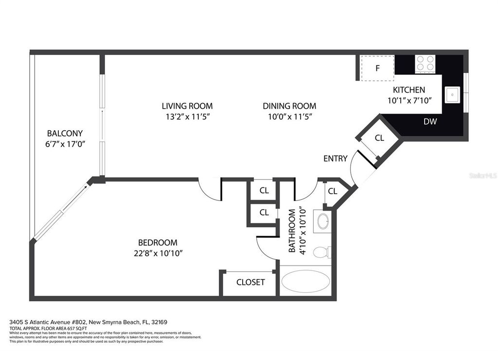 Image 21 of property listing at 3405 S ATLANTIC AVENUE 802, New Smyrna Beach, FL 32169