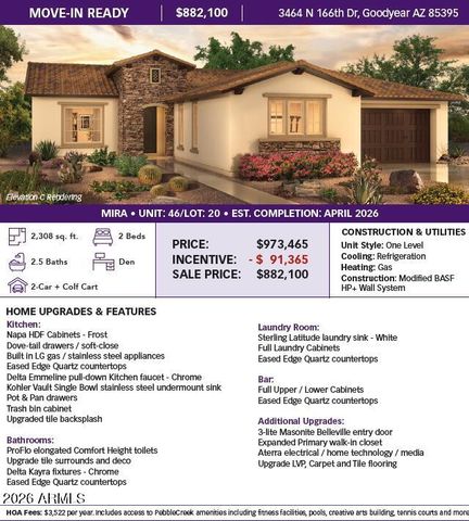 3464 N 166TH Drive, Goodyear, AZ 85395