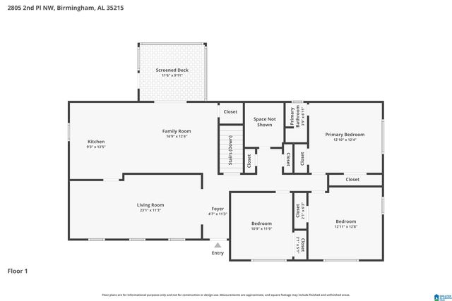 2805 2ND PLACE NW, Center Point, AL 35215