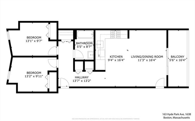 163 Hyde Park Ave 163B, Boston, MA 02130