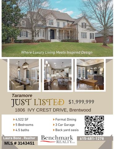 1806 Ivy Crest Dr, Brentwood, TN 37027