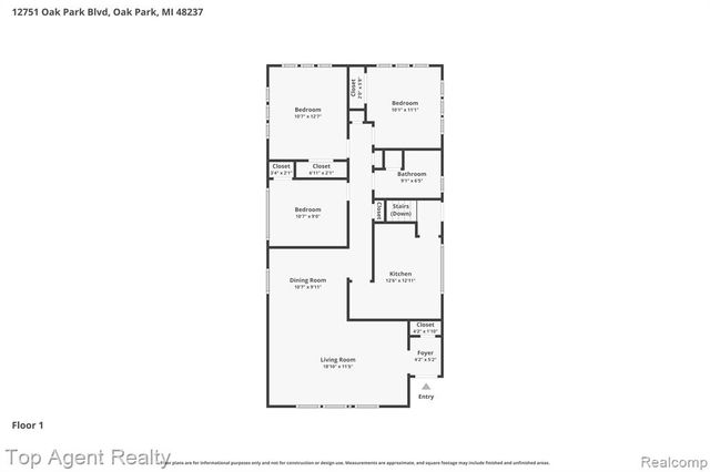 12751 Oak Park Boulevard, Oak Park, MI 48237