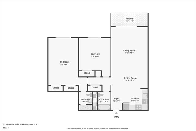 32 Whites Ave D43, Watertown, MA 02472