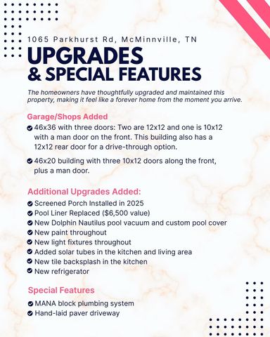 1065 Parkhurst Rd, Mcminnville, TN 37110