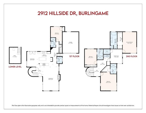 2912 Hillside Drive, Burlingame, CA 94010