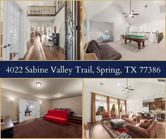4022 Sabine Valley Trail, Spring, TX 77386