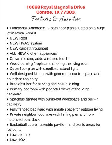 10668 Royal Magnolia Drive, Conroe, TX 77303