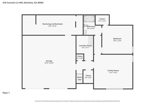 418 Carmain Lane NW, Marietta, GA 30064