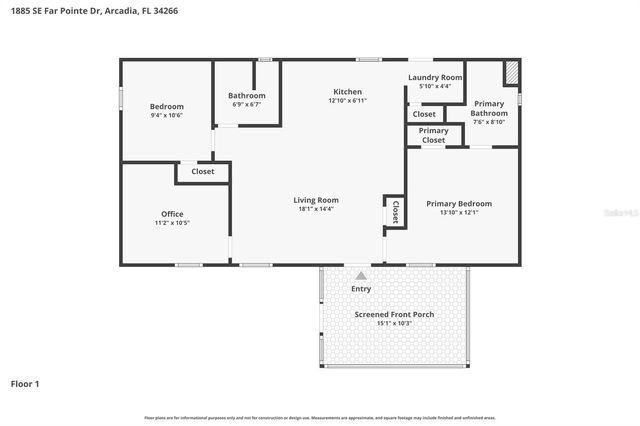 1885 SE FAR POINTE DRIVE, Arcadia, FL 34266