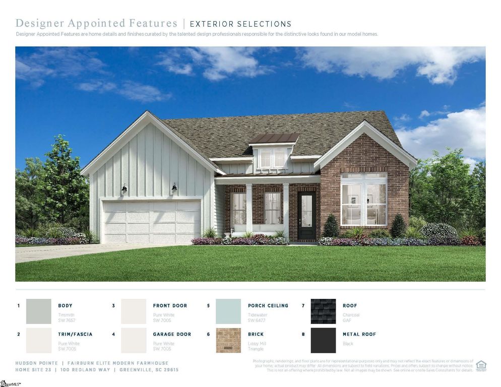 100 Redland Way Lot23 Fairburn Elite Modern Farm, Greenville, SC 29615