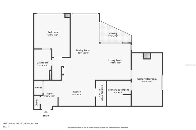 155 S COURT AVENUE 1102, Orlando, FL 32801