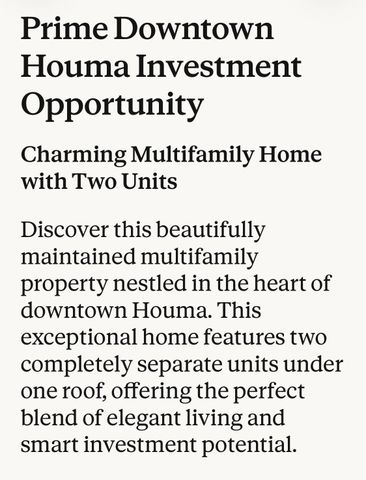 813 Wood St, Houma, LA 70360