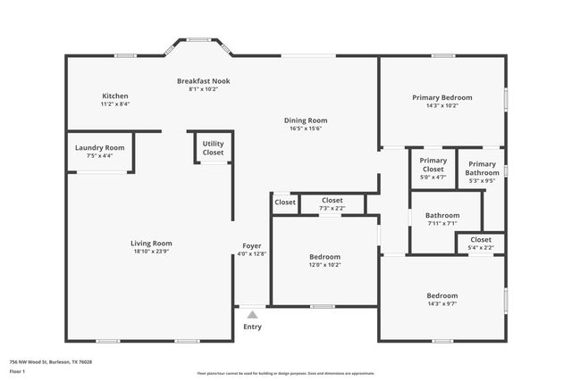 756 NW Wood Street, Burleson, TX 76028