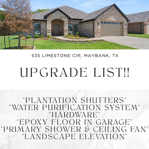 535 Limestone Circle, Mabank, TX 75147