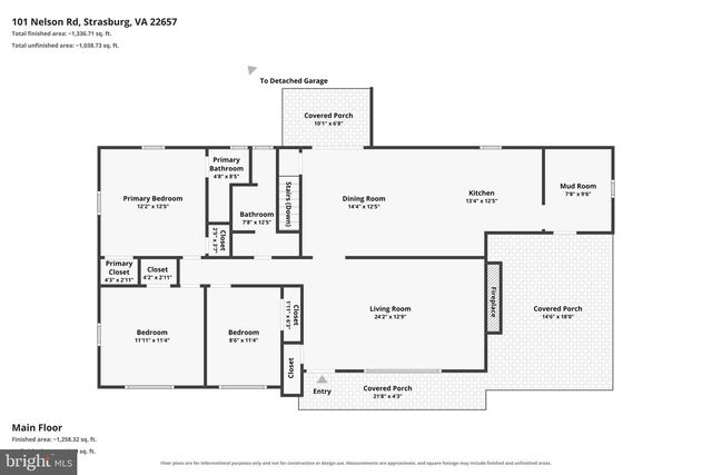 101 NELSON RD, Strasburg, VA 22657