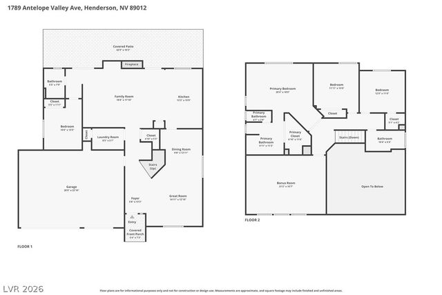 1789 Antelope Valley Avenue, Henderson, NV 89012