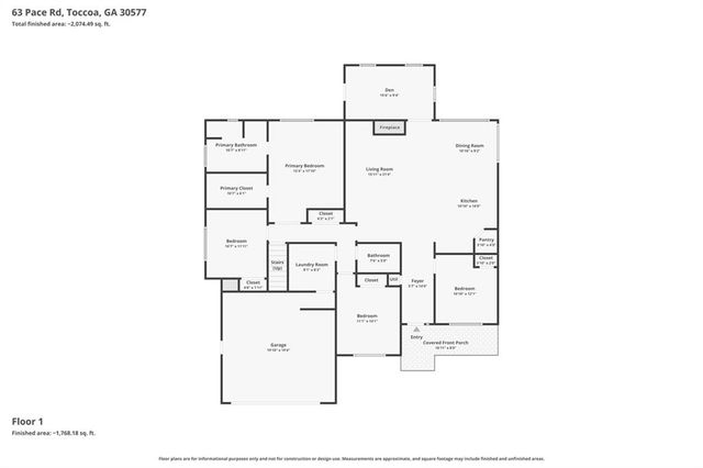 63 Pace Road, Toccoa, GA 30577