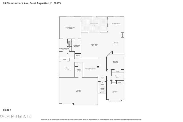 63 DIAMONDBACK Avenue, St. Augustine, FL 32095