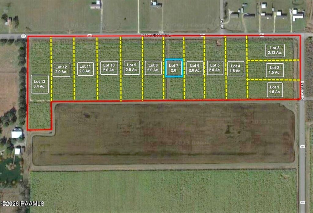 2700 Blk Peach Bloom Highway Lot 7, Church Point, LA 70525