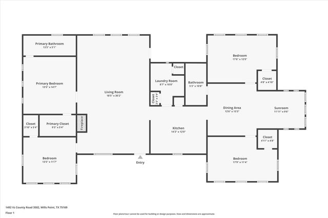1492 Van Zandt County Road 3502, Wills Point, TX 75169