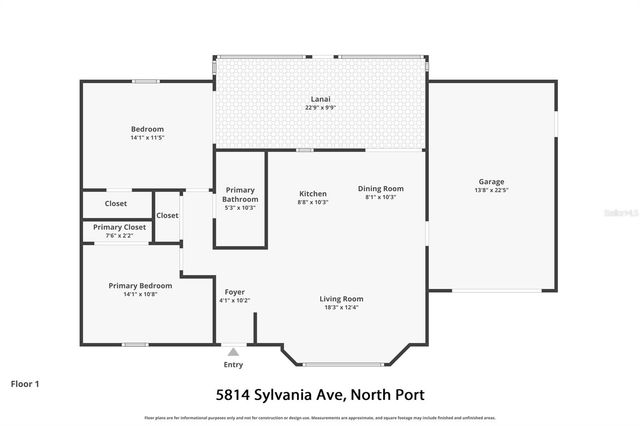 5814 SYLVANIA AVENUE, North Port, FL 34291