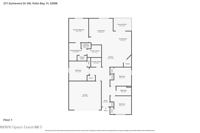 271 Guinevere Drive SW, Palm Bay, FL 32908