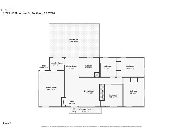 12020 Ne THOMPSON St, Portland, OR 97220