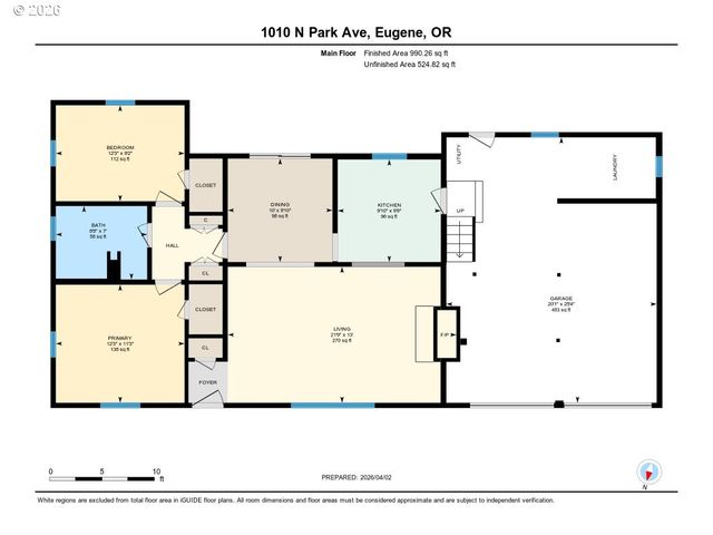 1010 N PARK Ave, Eugene, OR 97404