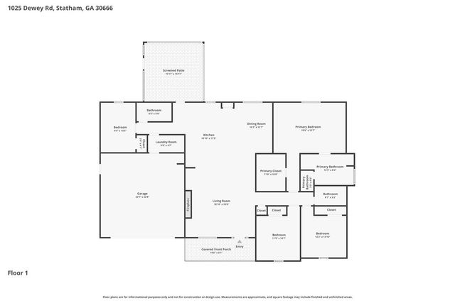 1025 Dewey Road, Statham, GA 30666
