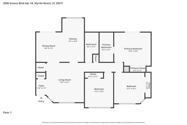2000 Greens Blvd Apt 1B, Myrtle Beach, SC 29577