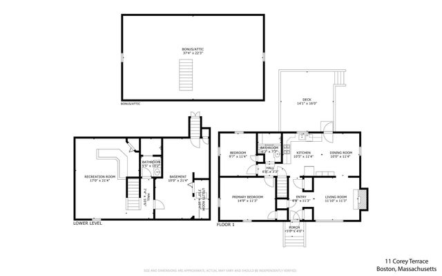11 Corey Terr, Boston, MA 02132