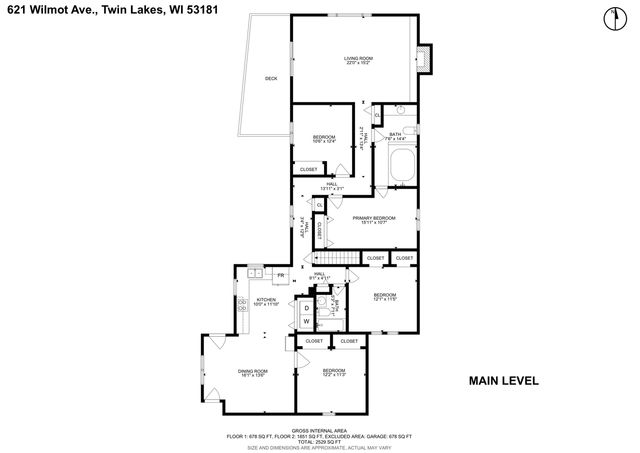 621 Wilmot AVENUE, Twin Lakes, WI 53181