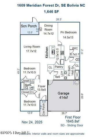 1609 Meridian Forest Drive SE, Bolivia, NC 28422