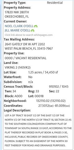 17820 NW 280th Street, Okeechobee, FL 34972