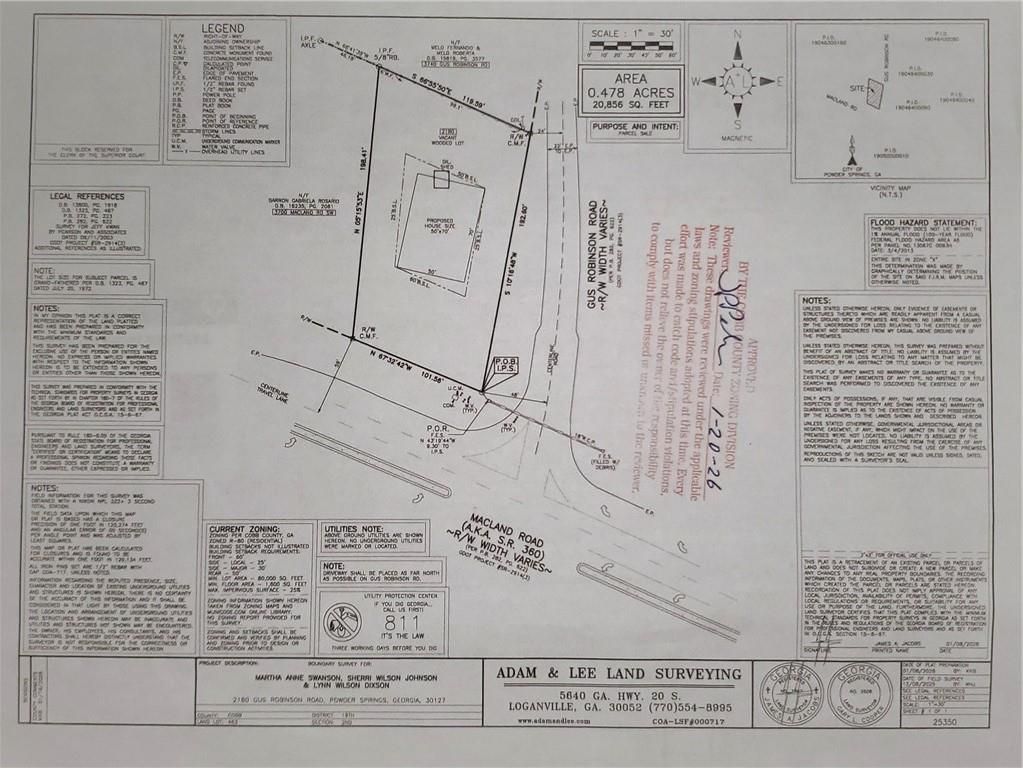 2180 Gus Robinson Road, Powder Springs, GA 30127