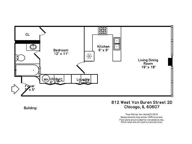 812 W Van Buren Street 2D, Chicago, IL 60607