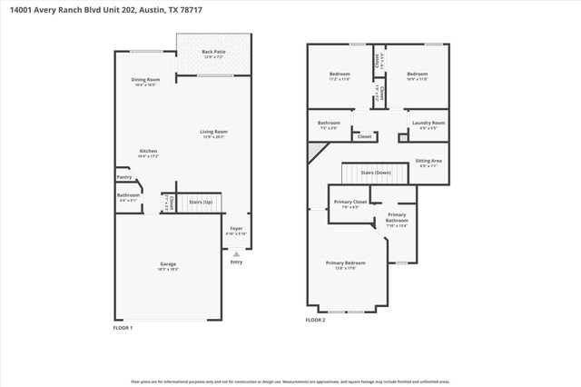14001 Avery Ranch BLVD 202, Austin, TX 78717
