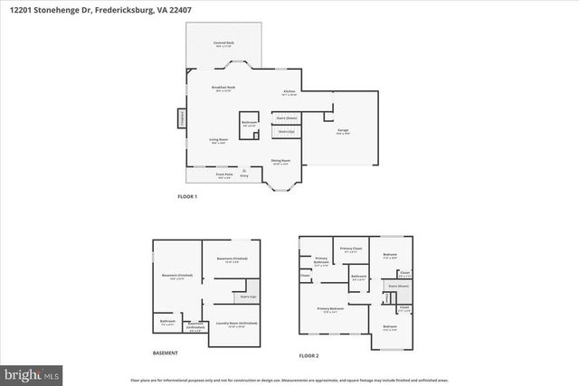 12201 STONEHENGE DR, Fredericksburg, VA 22407