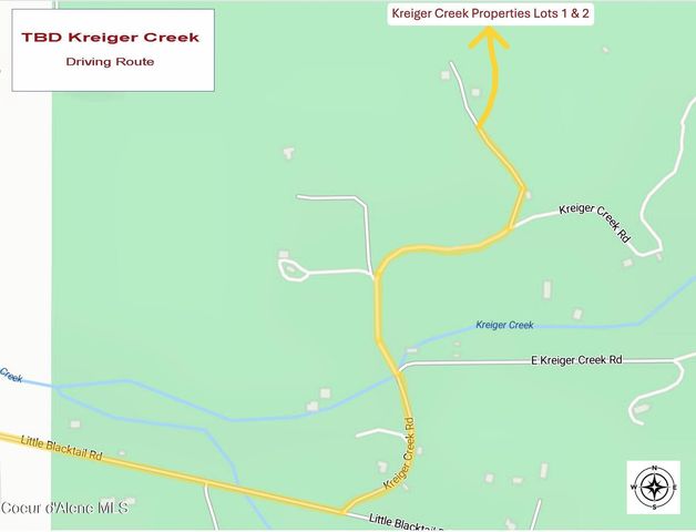 TBD Kreiger Creek Rd. Lot 1, Careywood, ID 83809
