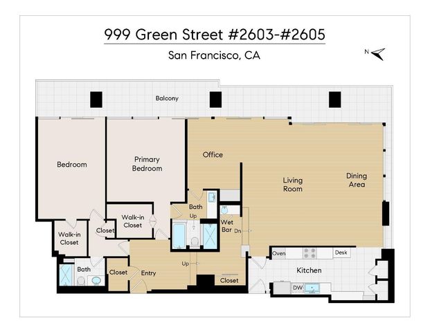 999 Green Street 2605, San Francisco, CA 94133
